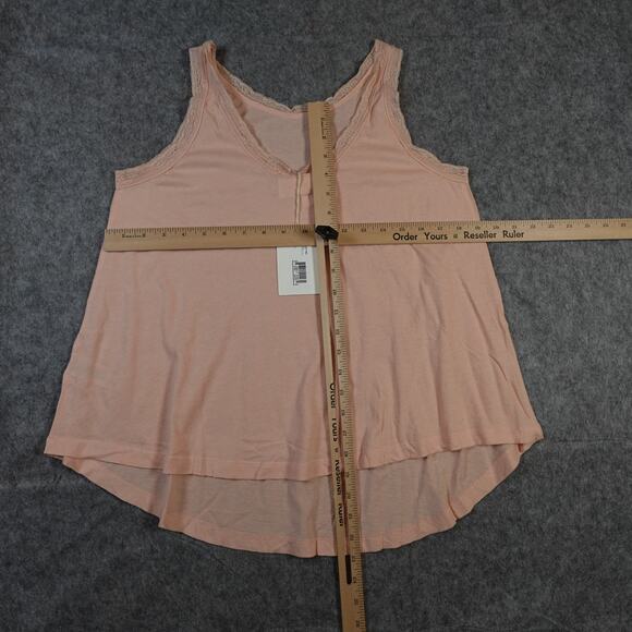 The Great Top Womens 1 Small NWT Pajama Lace Slouch Sleep Tank Rose Dust Pink - Picture 4 of 10